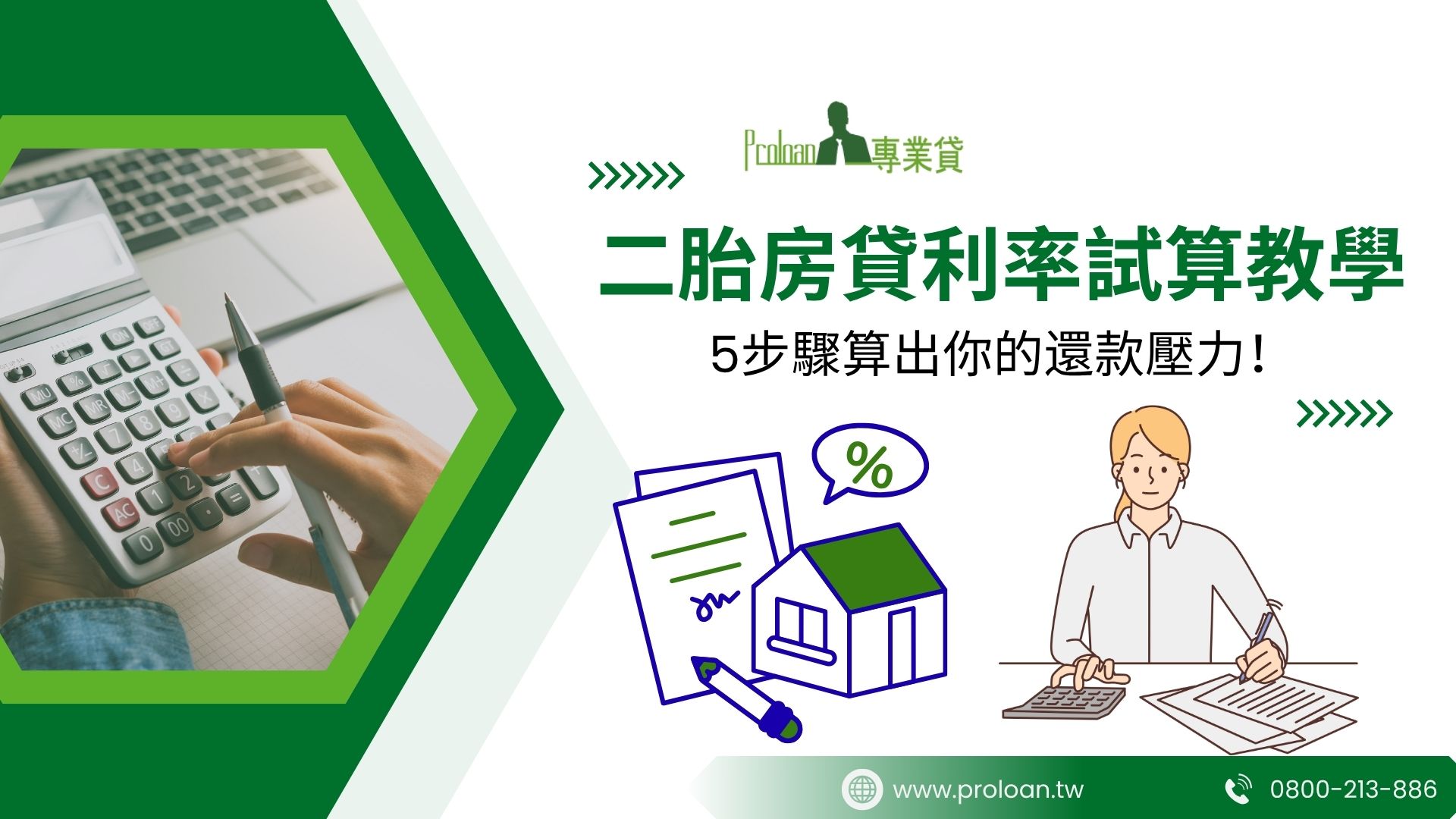 二胎房貸利率試算教學 5步驟算出你的還款壓力！
